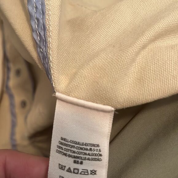 Free People Distressed Tan Military Style Zipper Button Closure Jacket - Picture 13 of 14